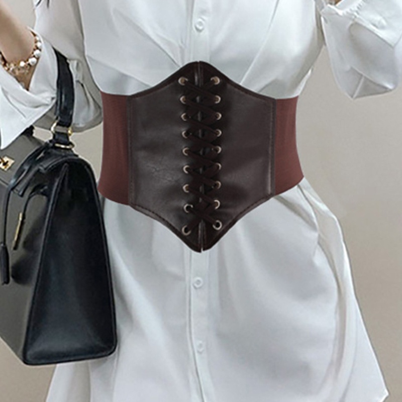 ✿ Đai Nịt Bụng Giả Da Phong Cách Steampunk Vintage Gợi Cảm Cho Nữ