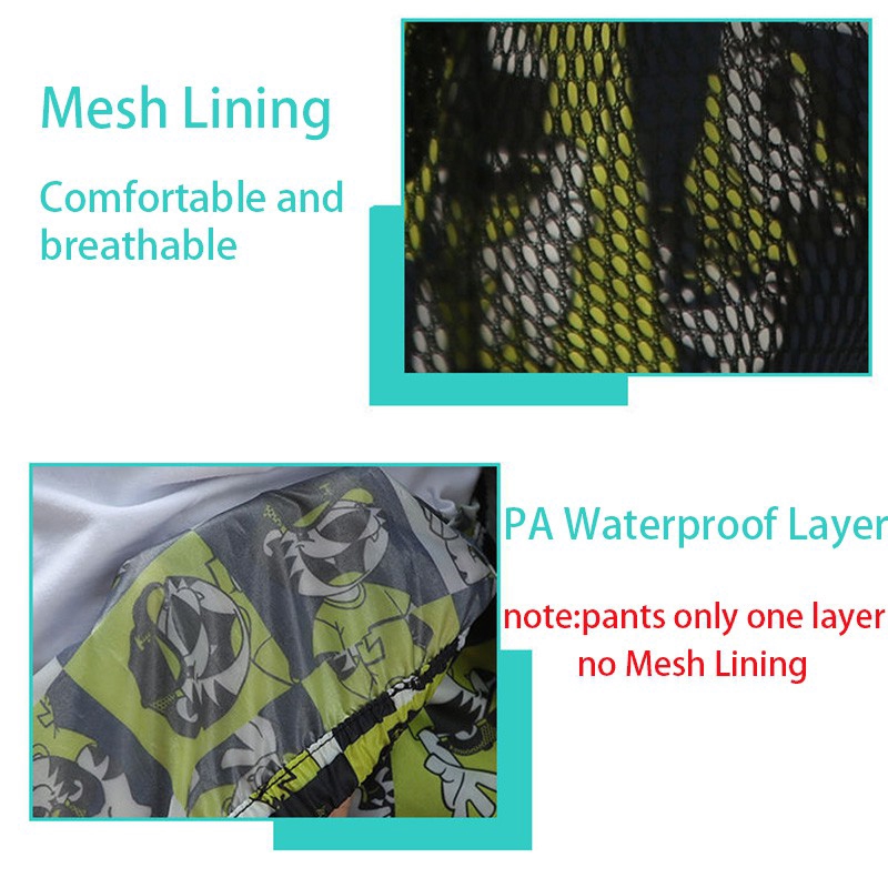 Áo Mưa Hoạ Tiết Hoạt Hình Đáng Yêu Cho Bé