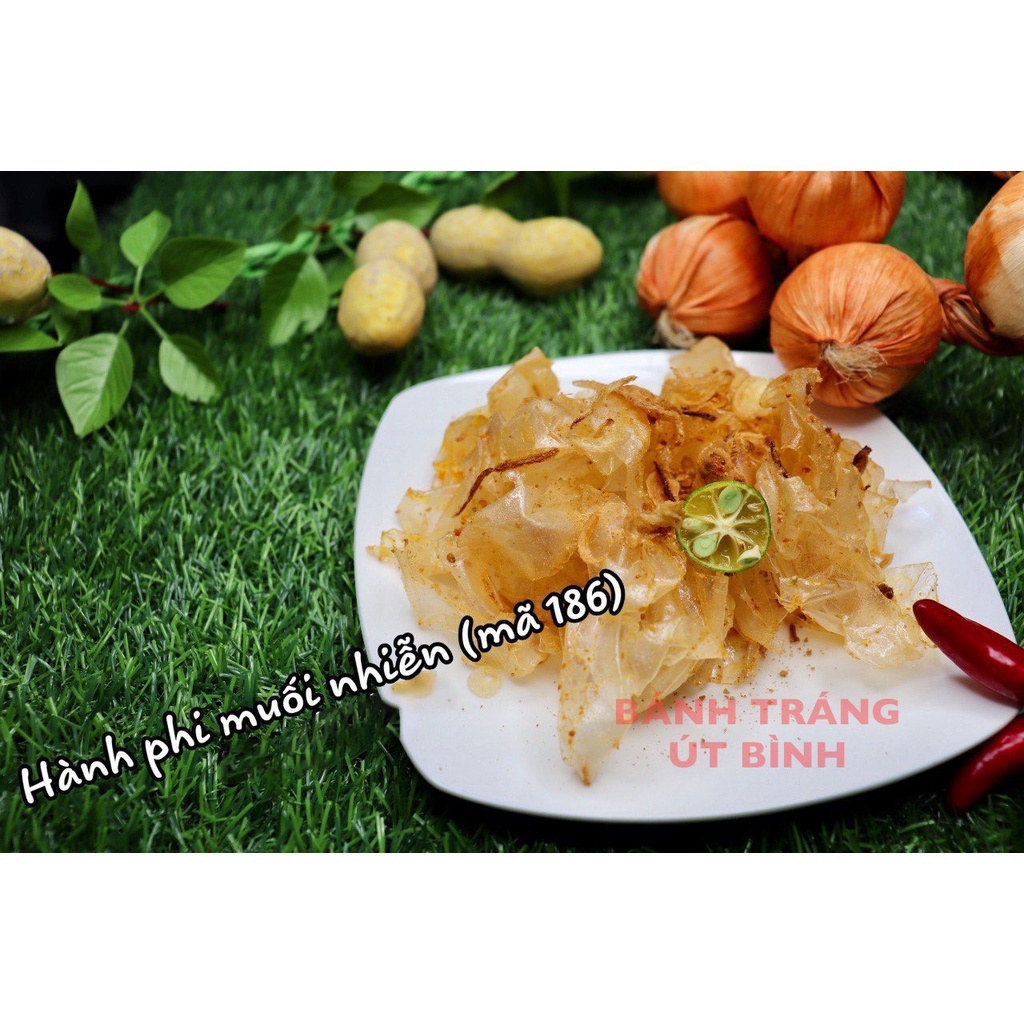 Bánh Tráng Phơi Sương Hành Phi Muối Nhuyễn sặc nhà Út Bình mã 186