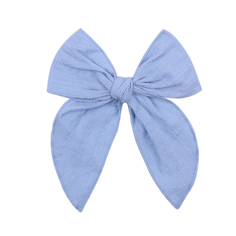 Set 14 Kẹp Tóc Nơ 4 5in Màu Trơn Handmade Dành Cho Bé Gái Màu Sắc