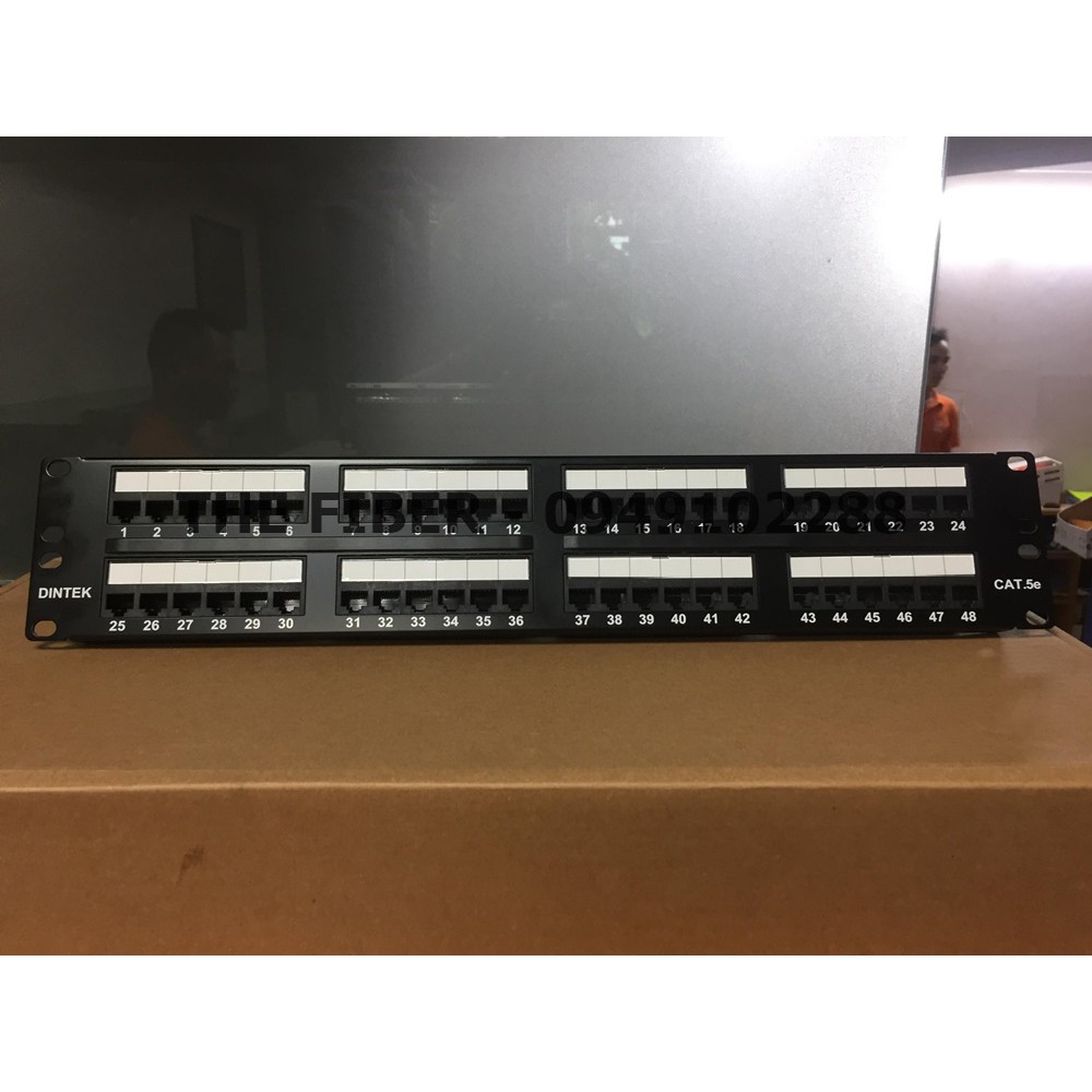 Patch Panel 24 Port Cat 5e DINTEK (1402-03019)