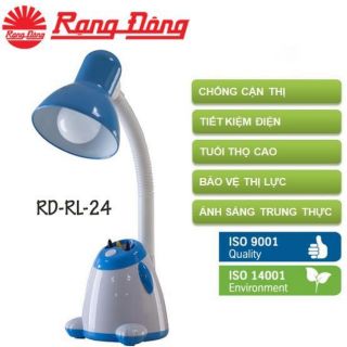 Đèn bàn học rạng đông màu hồng ánh đèn màu vàng
