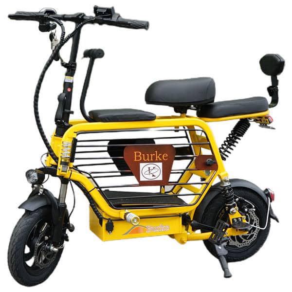 Xe điện Mini Burke - 50-60km 1 lần sạc 350W - Pin 48V 15Ah - Vận tốc tối đa 25-38km/h xe đạp điện Mini Burke
