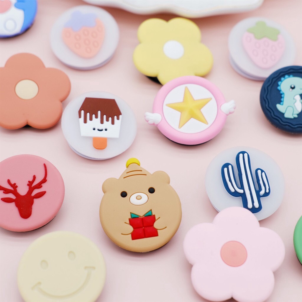 Giá đỡ điện thoại Silicon Iring Poc nhiều hình ngộ nghĩnh, nhỏ gọn tiện lợi | BigBuy360 - bigbuy360.vn