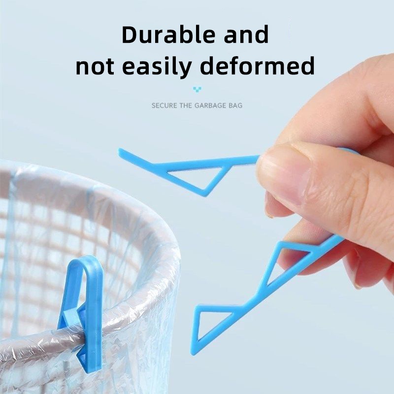 2 Kẹp giữ túi rác bằng nhựa chống trượt tiện dụng