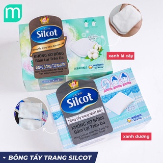 Bông tẩy trang silcot xanh lá - 66 miếng