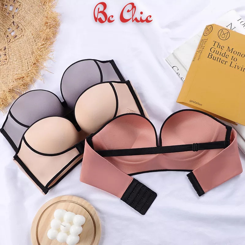 Áo Lót Nữ , Áo Ngực Nữ Đúc Su Cup Ngực viền đen nâng vòng 1 gợi cảm mã A02viền BC_CHIC LINGERIE
