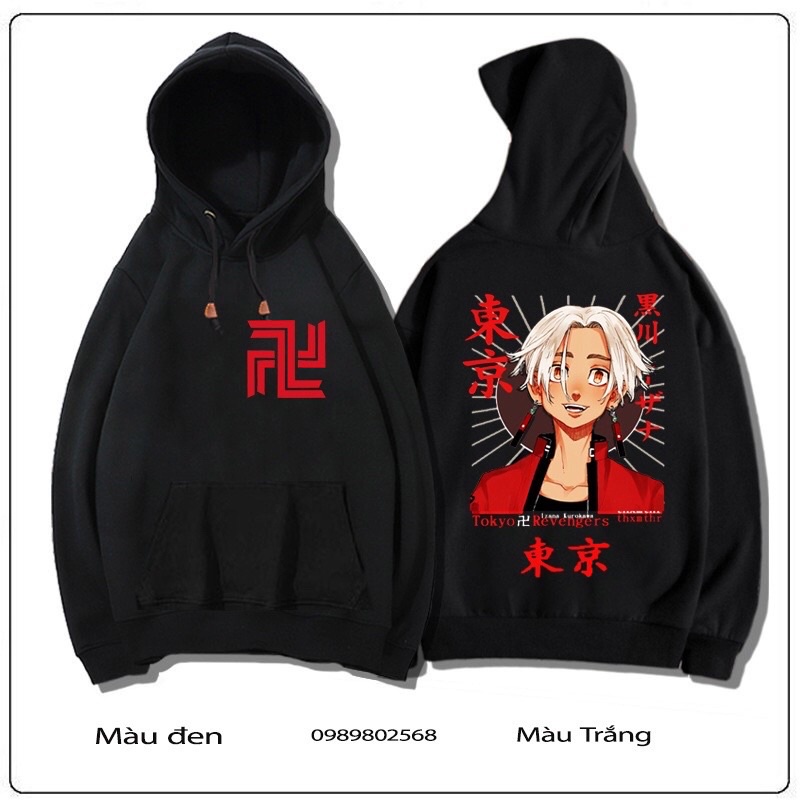 [BST] ÁO KHOÁC ÁO HOODIE TOKYO REVENGERS MIKEY, MANJIRO , SANO DRAKEN  ANIME NAM NỮ ĐỦ SIZE CỰC HOT