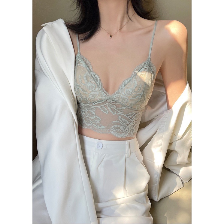 Áo Bra Ren Nữ Không Gọng Mút Mỏng Nâng Ngực Nhẹ Hàng Cao Cấp 9002