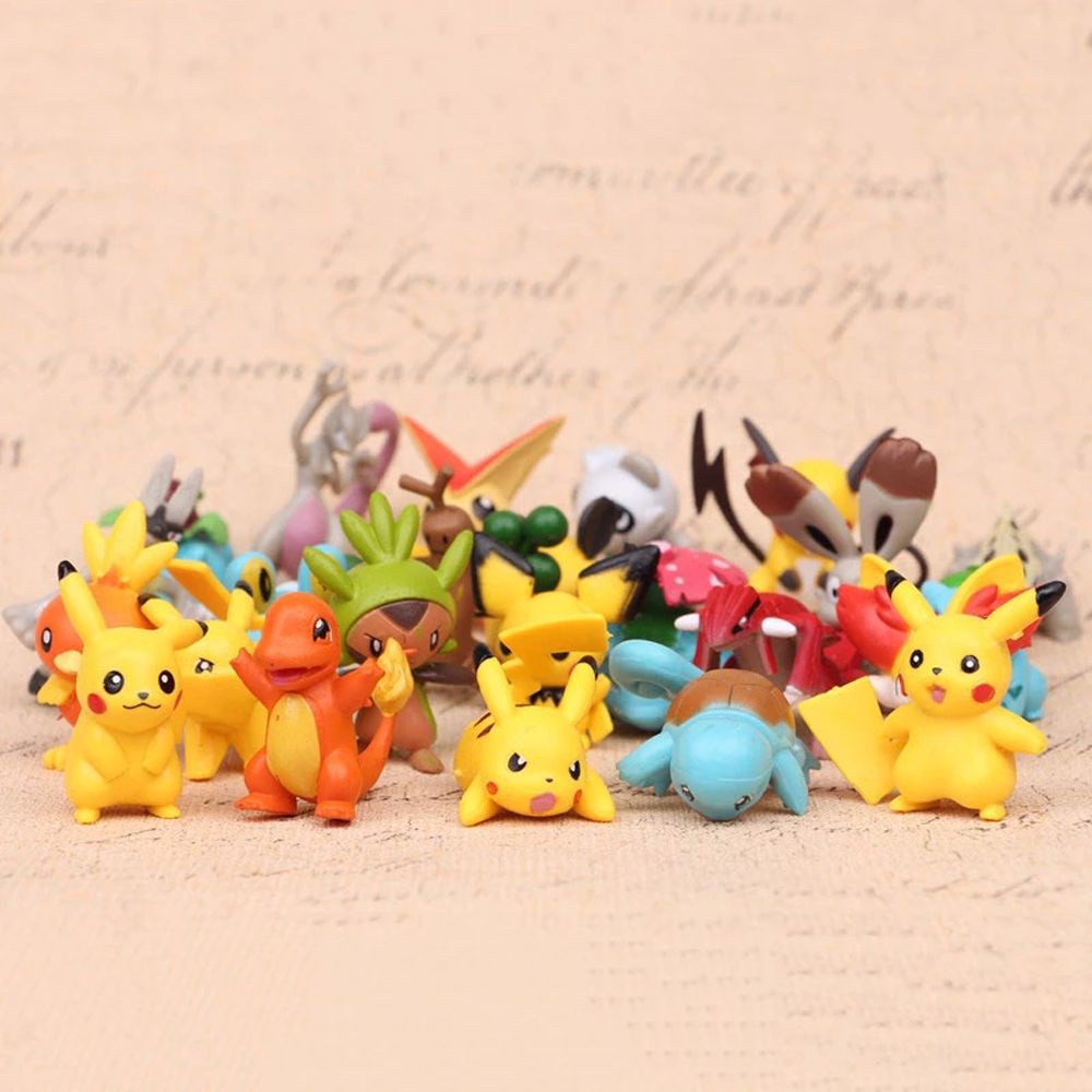 Epoch Set 24 Mô Hình Đồ Chơi Nhân Vật Hoạt Hình Pokemon Mini 4-5cm