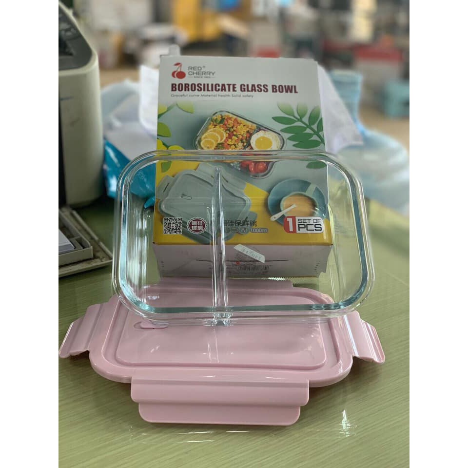 Hộp thủy tinh 1 ngăn, 2 ngăn, 3 ngăn 1000ml- Hộp thủy tinh chia ngăn tiện dụng | BigBuy360 - bigbuy360.vn