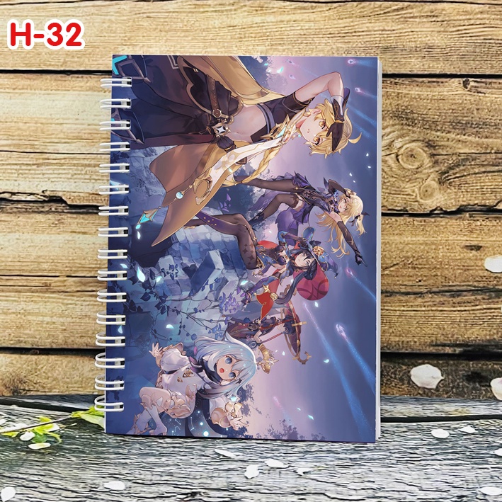 Sổ lò xo Genshin Impact (A6- 200 trang)