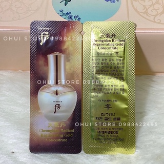 Combo 10 gói tinh chất nhân sâm Whoo Cheongidan Radiant Regenerating Gold Concentrate 10ml