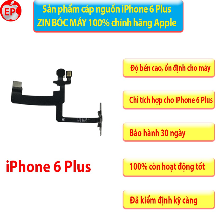 Cáp Nguồn iPhone 6, 6S, 6 Plus, 6S Plus ZIN BÓC MÁY chính hãng Apple