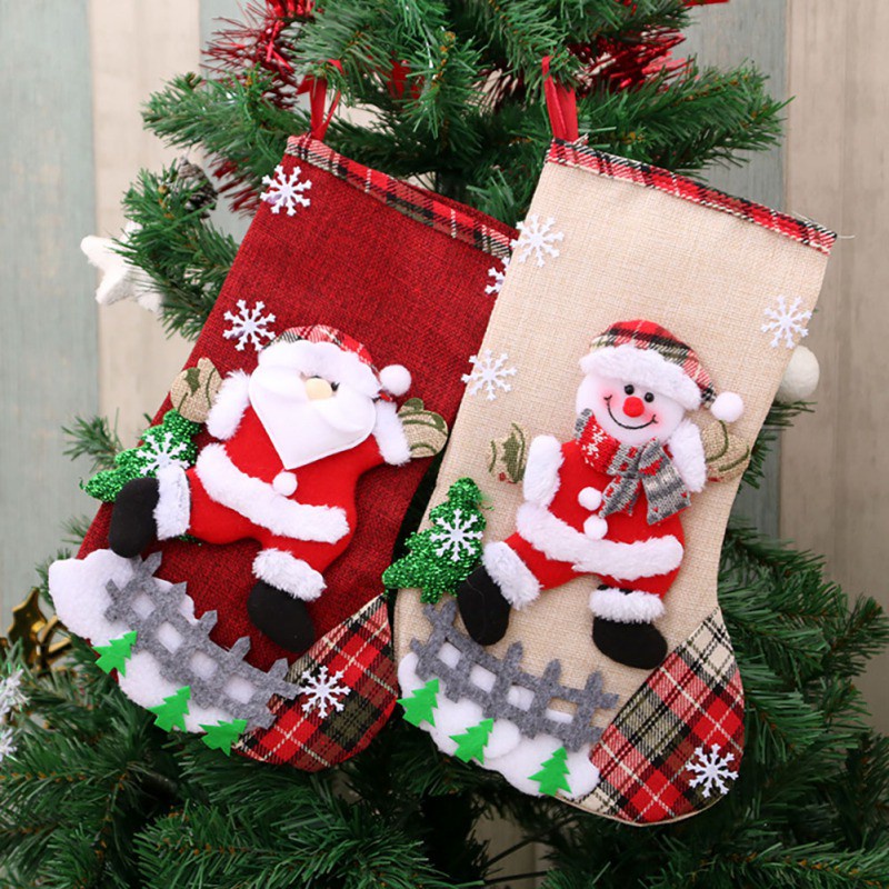 Phụ Kiện Treo Trang Trí Cây Thông Giáng Sinh / Năm Mới Hình Gấu / Ông Già Noel / Tuần Lộc