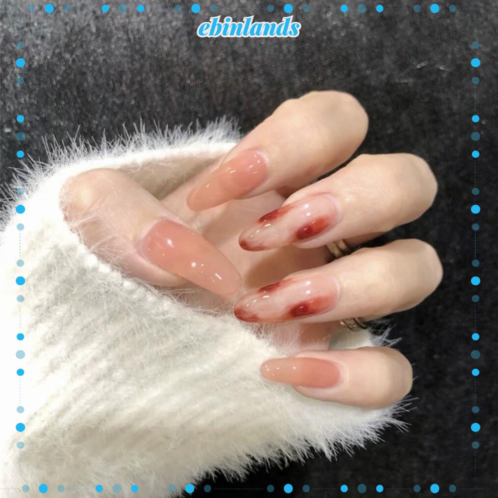 [Hàng mới về] Hộp 24 móng tay giả che phủ toàn bộ móng tháo rời được bền thời trang dành cho nữ