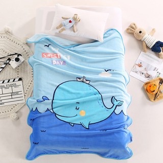 Chăn nhung tuyết cho bé, chăn lông mỏng mịn họa tiết dễ thương