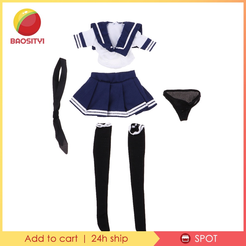 Bộ đồng phục thủy thủ dùng cho búp bê tỉ lệ 1:6 12inch
