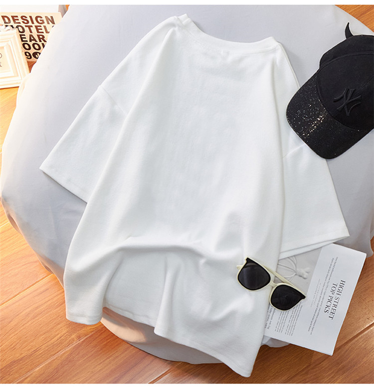 NRVP Áo Thun Nữ Tay Ngắn Dáng Rộng Thời Trang Mùa Hè 2021