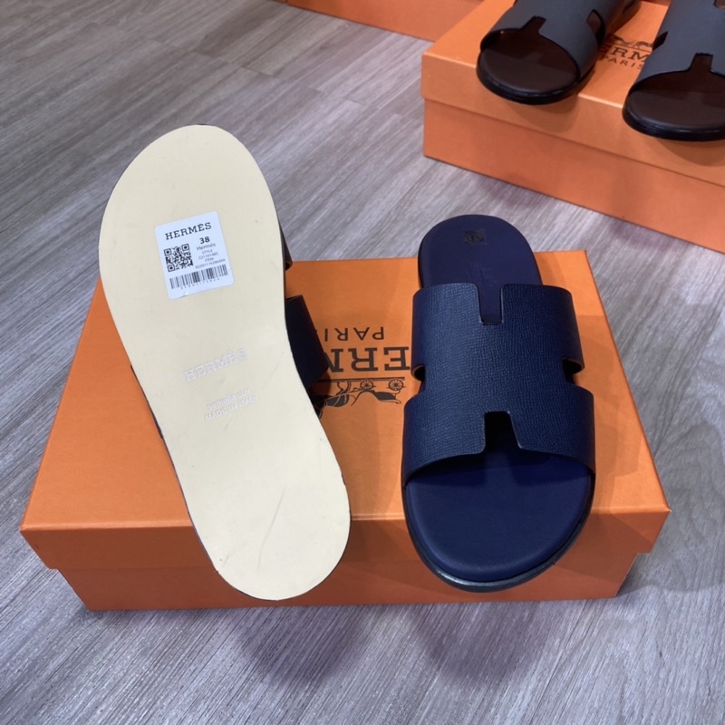 Dép nam HM đế gỗ full box sịn 2375, dép quai ngang chữ H đẹp, Bin Store
