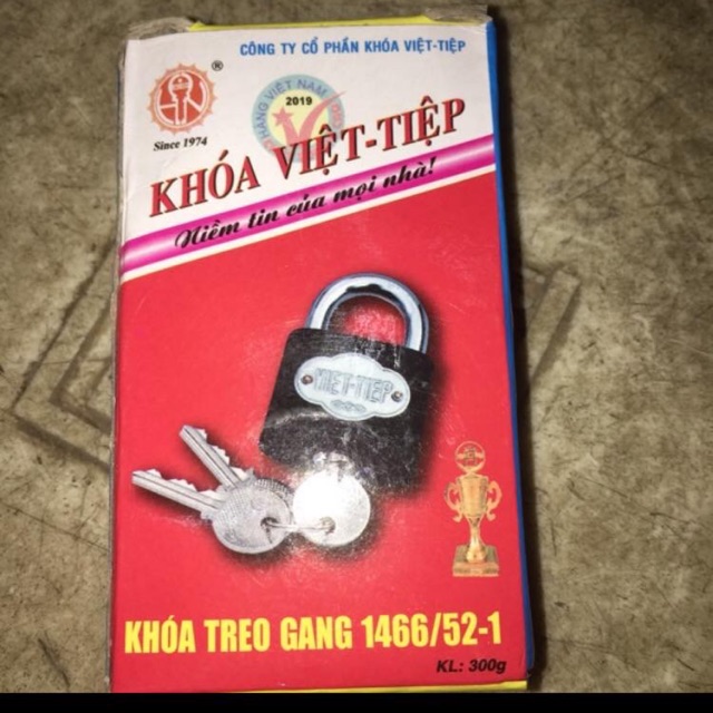 Khoá Việt Tiệp 1466/52-1 bấm ( hàng chính hãng )