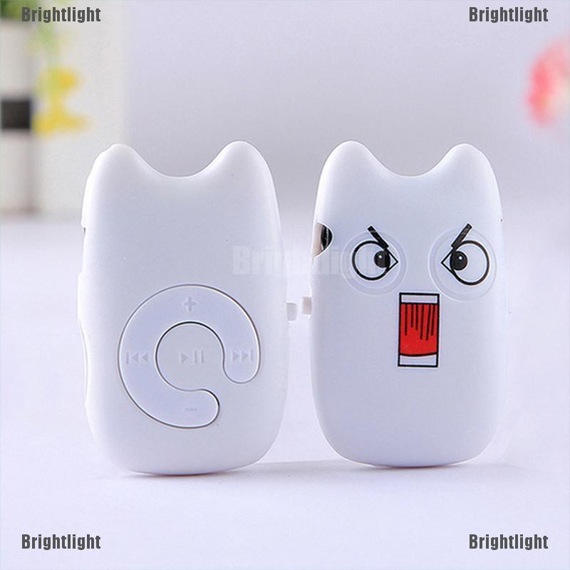 [Bright] Cartoon Mini MP3 Player Cute Music Player Support TF Card 4 Styles [Light]
