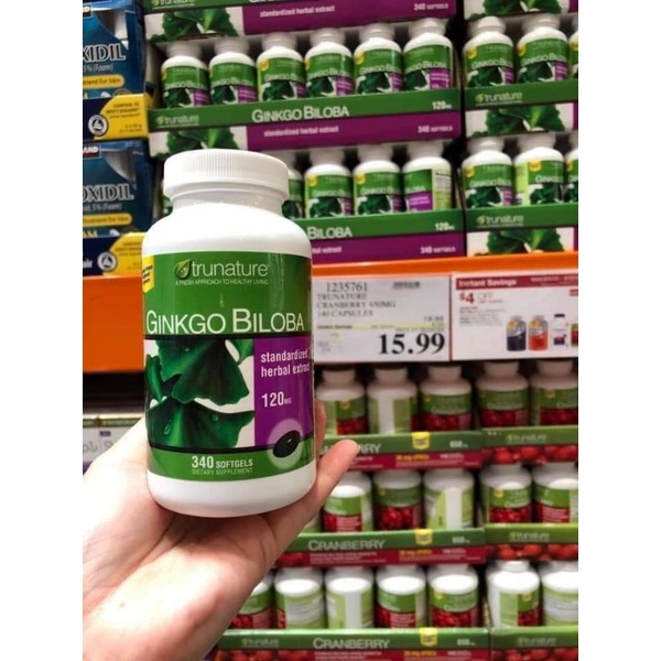 Viên uống bổ não Ginkgo Biloba 120mg 340 viên của Mỹ