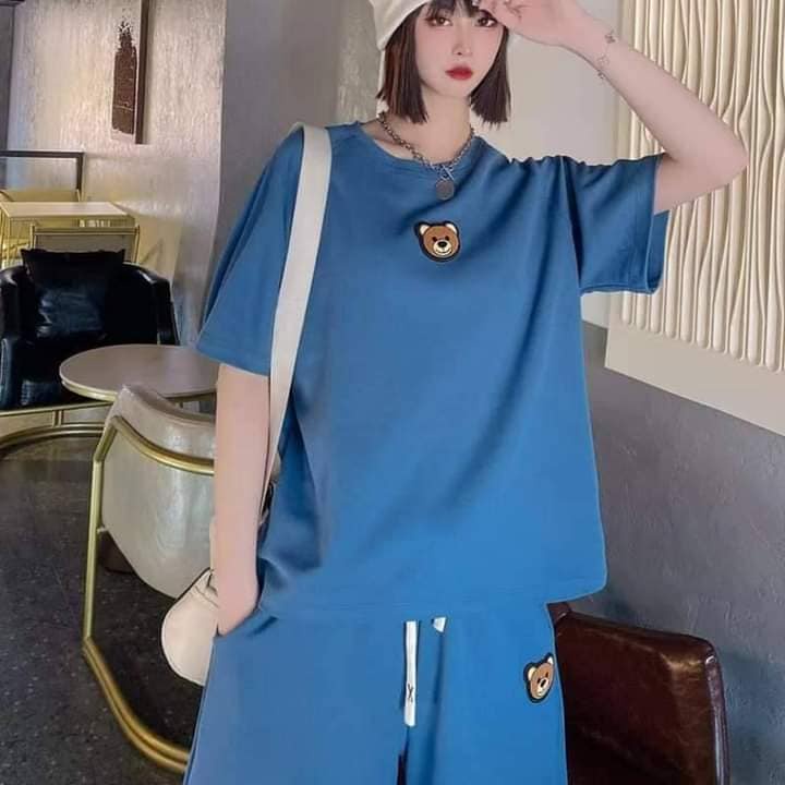 Bộ quần áo thun nữ phom rộng tay lỡ mặc hè đi chơi NAVISA B00