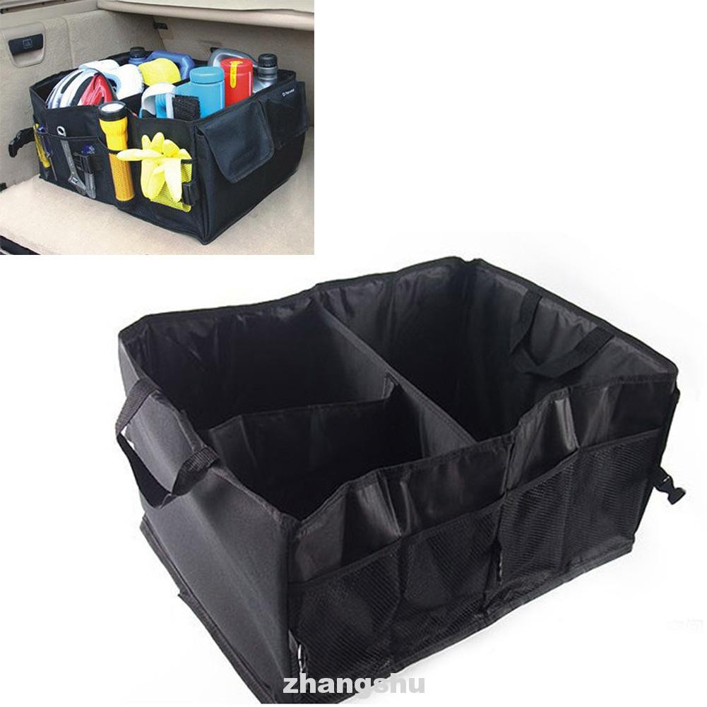 Flexible Oxford Cloth Car Durable Space Saving Large Capacity Indoor Outdoor Trunk Organizer