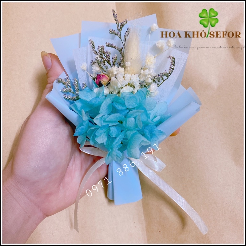 Bó hoa khô mini ❤️Bất tử-sao-baby ❤️ trang trí, làm quà tặng