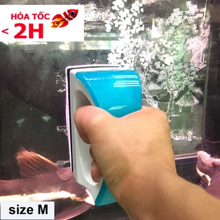 Lau kính nam châm Vipsun VS 102 - Cọ bể nam châm - Dụng cụ vệ sinh hồ cá bể cá