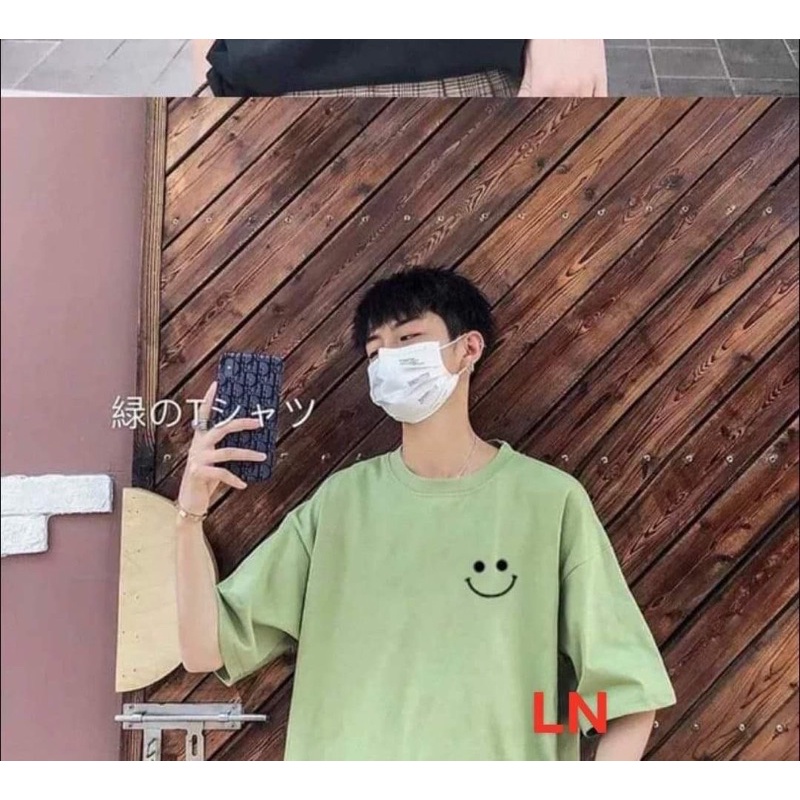 Áo phông miệng cười mắt chấm tròn LN11