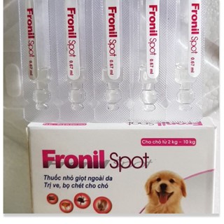 1 ống Thuốc Nhỏ Gáy Trị Ve Rận Nọ Chét Cho Chó Fronil Spot