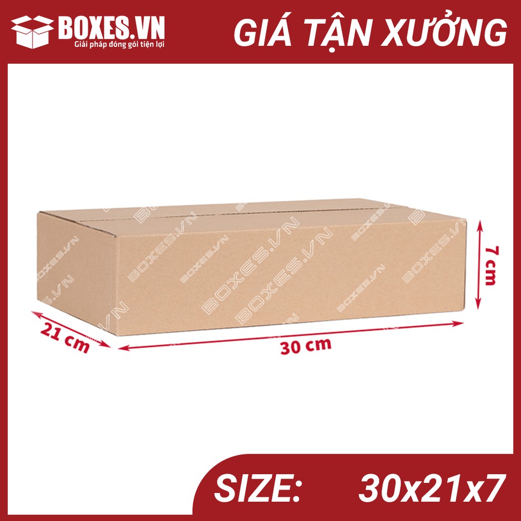 30x21x7 Combo 50 hộp Carton đóng gói hàng giá tại xưởng