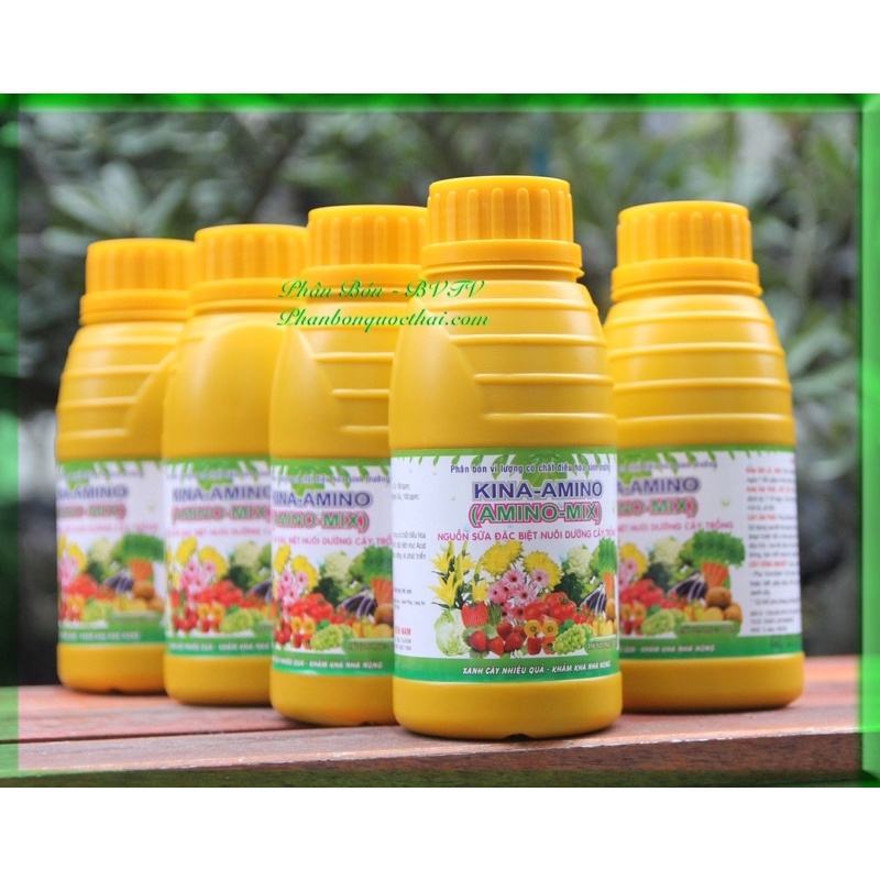 Phân bón lá vi lượng KINA-AMINO Mix dạng sữa, chai 500ml