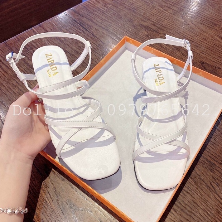 Sandal Quai Chéo Gót 2 Phân Doliie
