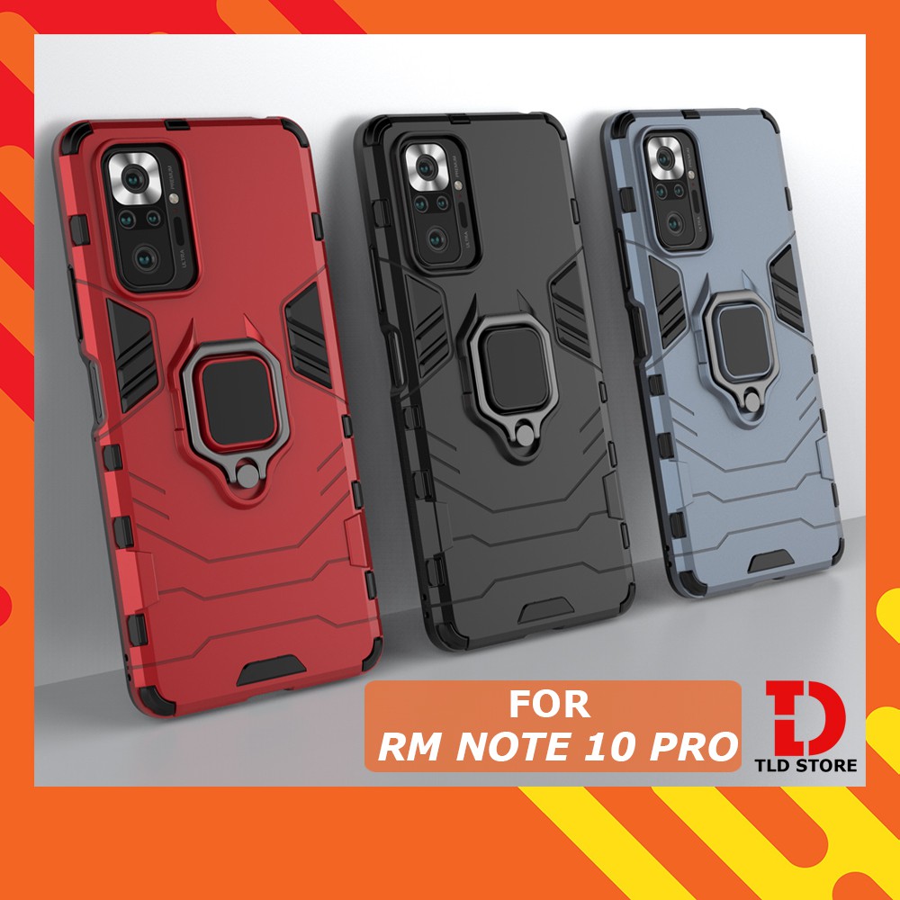 FREESHIP 50K_Ốp lưng Xiaomi Redmi Note 9 9S 10 10S Pro Max iron man chống sốc kèm nhẫn iring chống xem video