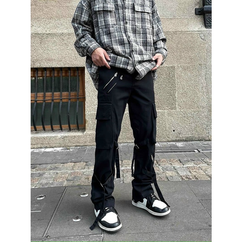 Quần Túi Hộp Cargo Pants Ống Suông Phong Cách Streetwear Unisex Nam Nữ Hot Trend | BigBuy360 - bigbuy360.vn