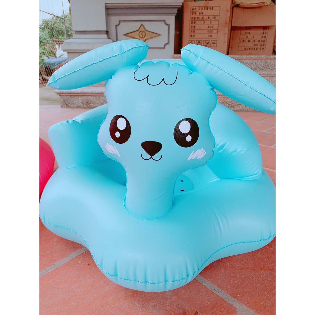 Ghế hơi tập ngồi có tựa đầu cho bé - Mẫu mới nhất shopee