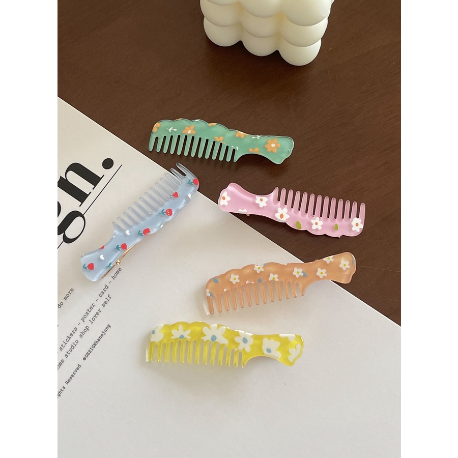 Kẹp tóc mái hình lược xinh xắn dễ thương
