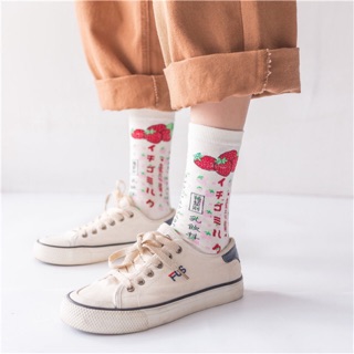 Tất Vớ Cao Cổ Nhật Bản hoạ tiết cute nhiều mẫu cực xinh(có hình thật)