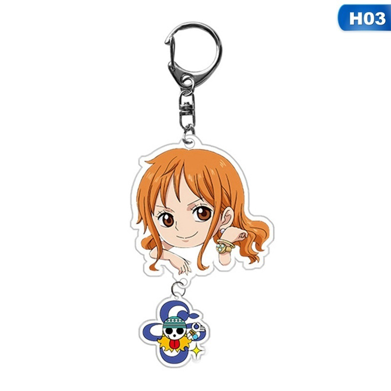 blossomea1 Móc Khóa Acrylic Hình Nhân Vật Anime One Piece