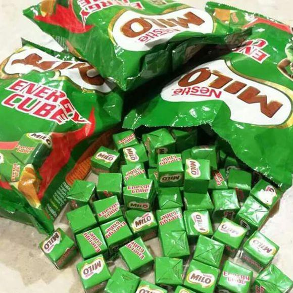 Combo 2 gói kẹo Milo Cube 100 viên vuông xác h tay Thái Lan
