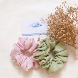 Cột tóc, buộc tóc vải Scrunchies nhiều màu