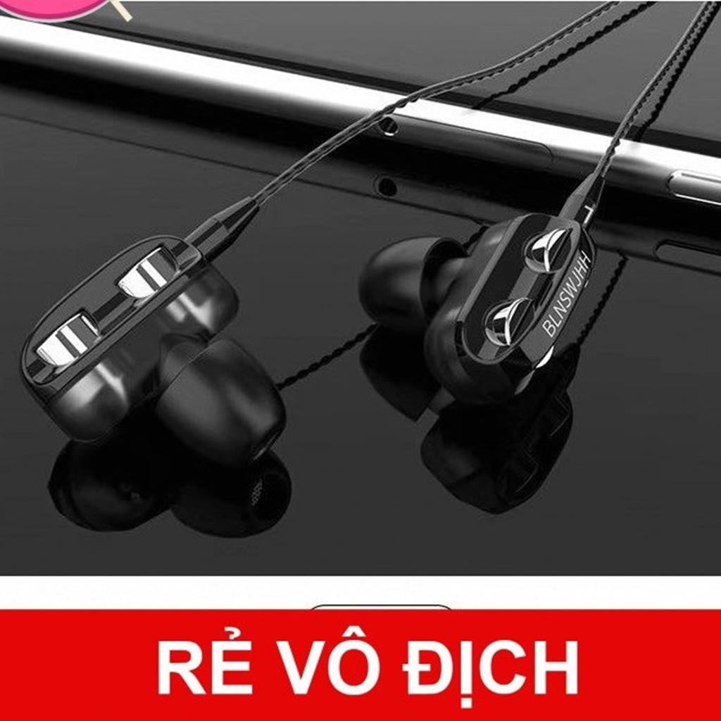 Tai nghe lõi kép SIÊU BASS WJHH-Cam kết 4 Loa Như quảng cáo  -dc3810
