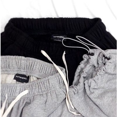 Quần jogger dây rút ống túm trơn Notanerd