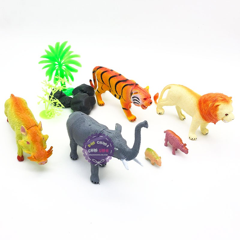 Mô hình động vật các loài con vật ĐẠI bằng nhựa Việt Nam size 15 cm (Đủ Mẫu)