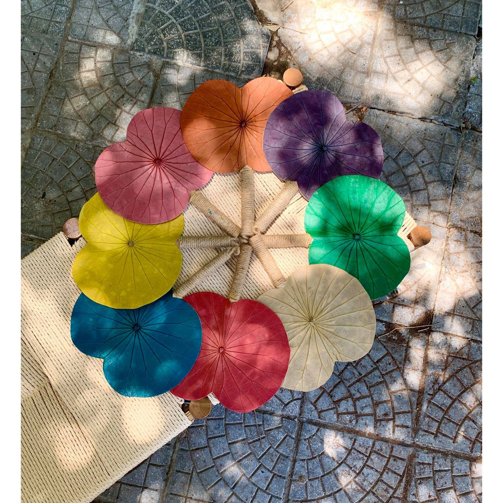 QUẠT LÁ SEN ECOLOTUS - phụ kiện chụp hình độc đáo, decoration