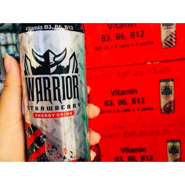 Thùng 24 lon Nước Tăng Lực Warrior 325ml