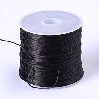 Dây cước chun tơ co giãn xâu vòng tay phong thủy diy màu đen tiện lợi